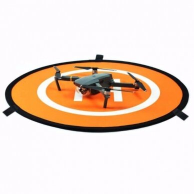 Nusileidimo kilimėlis (platforma) dronui, oranžinis