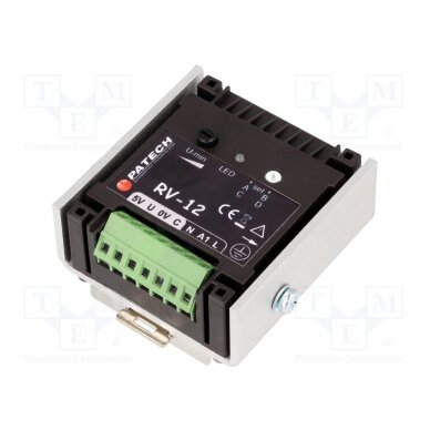Voltage regulator; 195÷253VAC; for DIN rail mounting; IP20; 12A RV-12 PATECH
