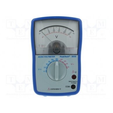 Voltmeter; Features: impact resistant holster; analogue PKT-P3202 PEAKTECH 1