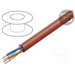 Wire: control cable; YnTKSY; Insulation: PVC; Colour: red; Core: Cu YNTKSY-2X2X0.8 TECHNOKABEL