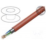 Wire: control cable; YnTKSY; Insulation: PVC; Colour: red; Core: Cu YNTKSY-3X2X0.8 TECHNOKABEL