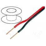 Wire: loudspeaker cable; 2x0,5mm2; stranded; OFC; black-red; PVC TAS-C101-0.50 TASKER
