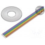Wire: ribbon; 1.27mm; stranded; Cu; 8x28AWG; unshielded; PVC; 300V DS1058-08M28 CONNFLY
