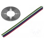 Wire: ribbon; stranded; Cu; 6x0,35mm2; unshielded; PVC; 150V; 50m 5.2.148 TECHNOKABEL