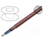 Wire; SiHF-C-Si; Cu; stranded; 2x0,5mm2; silicone; brown-red SIHF-C-SI-2X0.5 HELUKABEL