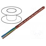 Wire; SiHF; Cu; stranded; 2x0,5mm2; silicone caoutchouc; brown-red SIHF2X0.5 HELUKABEL