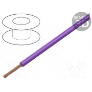 Wire; FLRY-A; 1x0.22mm2; stranded; Cu; PVC; violet; 60V; 500m FLRY-A0.22-VI/500 BQ CABLE