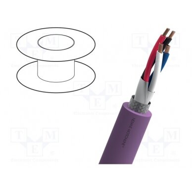 Wire; DeviceNet,Drop Cable; 1x2x0,34mm+1x2x0,22mm2; stranded; Cu 13-DRW22Z04R NEXANS 1