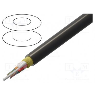 Wire: fiber-optic; AERO AS04; Øcable: 10.1mm; Number of fibers: 12 FIBRAIN-CAB-008 FIBRAIN 1