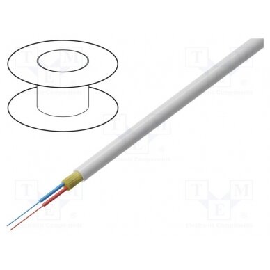 Wire: fiber-optic; VC-D40; Øcable: 4mm; Kind of fiber: SMF G657A1 FIBRAIN-CAB-001 FIBRAIN 1