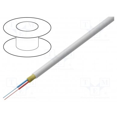Wire: fiber-optic; VC-D40; Øcable: 4mm; Kind of fiber: SMF G657A1 FIBRAIN-CAB-001 FIBRAIN