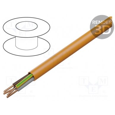 Wire: mains; BiTflame 1000; Insulation: LSZH; Colour: orange BITNER-B62716 BITNER 1