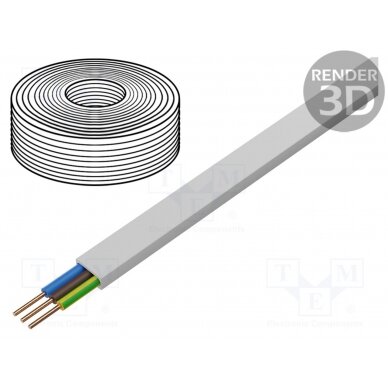 Wire: mains; BiTinstal H(p); Insulation: LSZH; Colour: white BITNER-B50900 BITNER