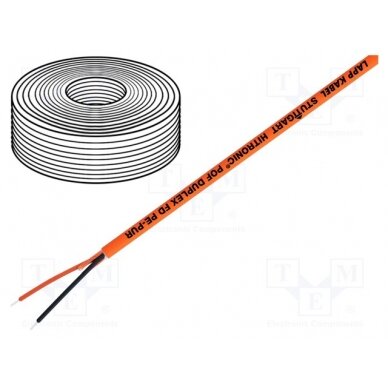 Wire: polimer optical fiber; HITRONIC® POF; Øcable: 6mm; duplex DUPLEX-FD-PE-PUR LAPP 1