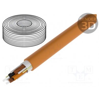 Wire: polimer optical fiber; HITRONIC® POF; Øcable: 8mm; duplex DUPLEX-PNC-PA-PUR LAPP 1