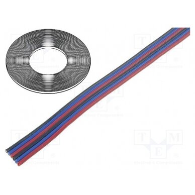 Wire: ribbon; stranded; Cu; 6x0,124mm2; unshielded; PVC; 150V; 50m 5.2.105.2 TECHNOKABEL