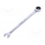 Wrench; combination spanner,with ratchet; 7mm YT-01907 YATO