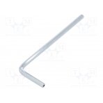 Wrench; hex key with protection; TR 2,5mm; Overall len: 56mm B2.5/BN6972 BOSSARD