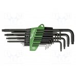 Wrenches set; Torx®; oxidized steel; Plating: black finish WIHA.24852 WIHA